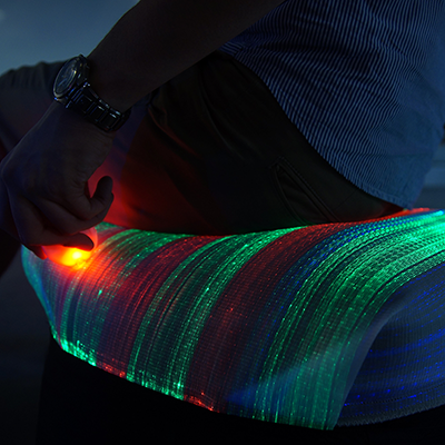 Innovation in lighting textile. LightCloth optical fibre fabric from ...