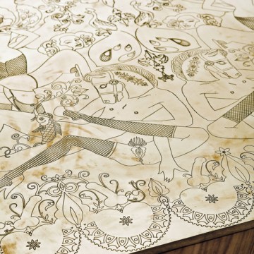 Burlesque Table Detail