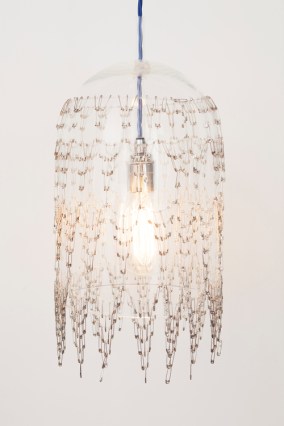 LARGE SINGLE PENDENT Silver FLS-LP    Dimensions:  Glass dome 200mm diameter x 300mm high Safety pin drop 100mm from edge of glass dome.