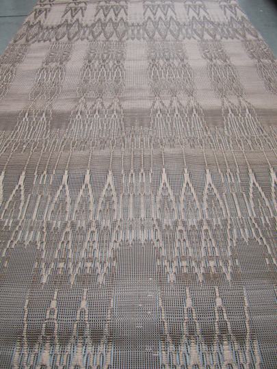  Untitled 2013 nylon monofilament, rayon and cotton threads 180 x 120cm 