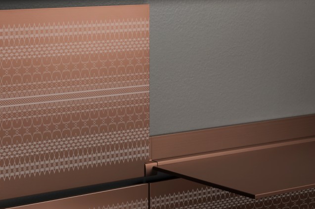 Arcturus Pattern Series, Etched No. 2 Briary (Riveli, Copper Anodized Aluminum)