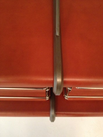 Steel & Leather Console by Jim Zivic