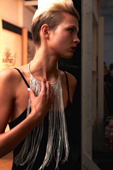 GREY LINE MAP RUNWAY, PHOTO: AMANDA LOBO  STYLIST: GREGORY WEIN