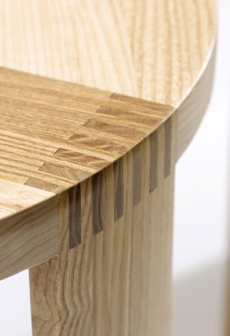 From coffee pots to bottoms, our Manx tables hold all sorts. Crafted from English Olive Ash, this pair of nesting tables have tapered finger joint legs that make a feature of the natural colour variations in the grain. Available to buy from Design Masters .