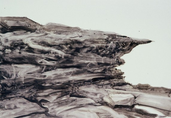  Coastline Cliff Sketch, 2005.&nbsp;Acrylic on paper. 27.5cm x 39.5cm. 