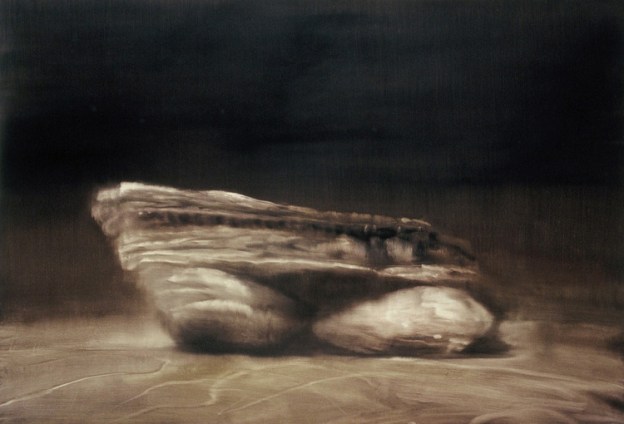  Coastal Rock Portrait III, 2005. Oil on paper. 74cm x 109cm. 
