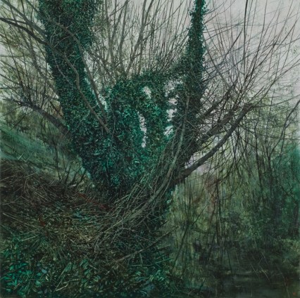  Overgrown, 2009. Oil on canvas. 100cm x 100cm. 
