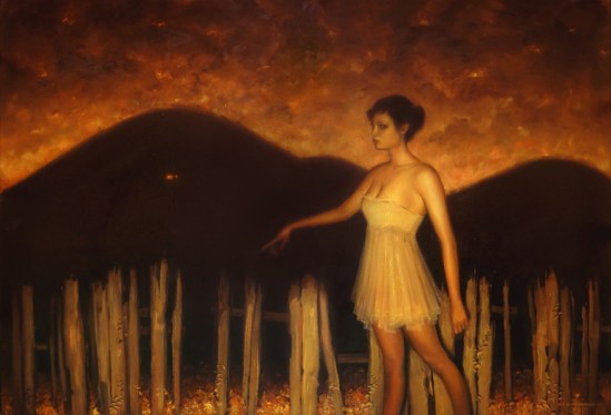 HUSH OF THE HILLS - oil on linen, 36 x 24", 2014