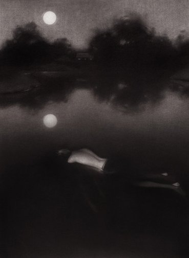 SLUMBER -graphite/carbon, 11 x 17", 2012