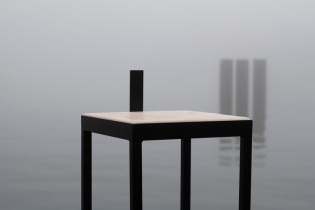  Imprinta Sitting object, 2013 Imprinta&nbsp;is a result of using the textile material in a new way. Instead of upholster a seat with a ”ready made” textile, the concept offers the user to make its own pattern. The pattern is a sign for that the seat has been used. Consequently, the user make its own, personal print on the object. The user is a part of the object. The user is a co-designer of the object. The seat changes different from person to person. The user feels the breaking, hears the breaking and designs its own pattern. The covering, natural leather surface makes the underneath, changable construction more and more visible over time. Imprinta&nbsp;is a piece of art with a sitting opportunity. Every piece will be unique.&nbsp; Material: powder coated steel, foam, stone plaster, leather h 455 mm, w 400 mm, d 400 mm Piece of art. Not in production. Photo: Jonatan Härngren 