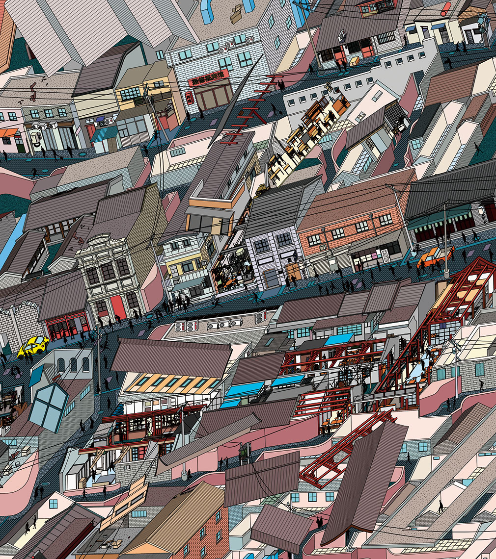 その他 Hunbnal Architectural Illustrators Paper The isometric & graphic comic drawings of Drawing Architecture