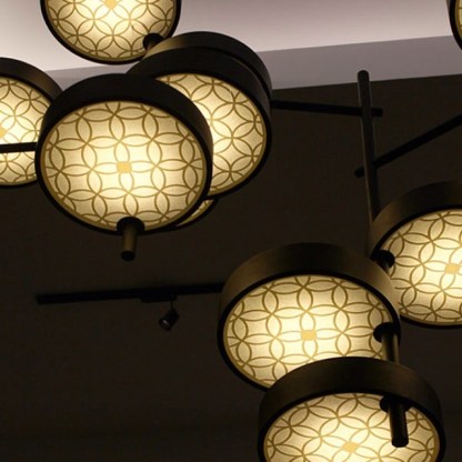 Mobile Chandelier, www.ockdesigns.com This work is about Symmetrical primary shaped infused with imperfect repetition thus creating a balance, light and harmonious mobile like unity. #chandelier #lighting #design #interior #ongcenkuang