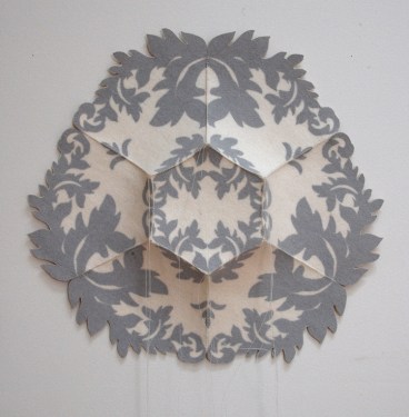 'danja 1' 2012 13.5" x 14" x 1.5" industrial felt, silkscreen printing, hand stitching 