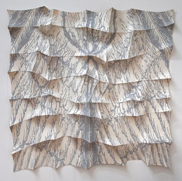 'nalgae' 2012 43" x 44" x 5" industrial felt, digitally engineered image, silkscreen printing, hand stitching