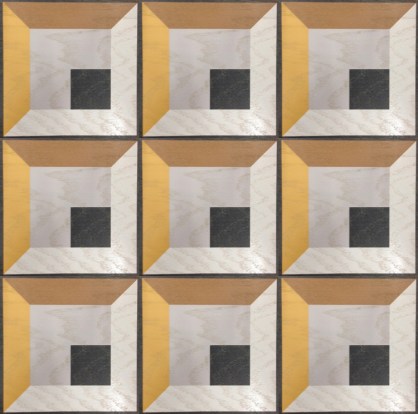 Antonino design in 9 tile Repeat (Standard size 12x12 Engineered Oak Wood tile) #MirthStudio #AntoninoBuzzetta