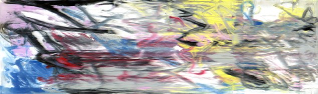 Grey, yellow, blue, black