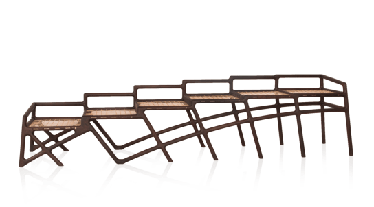 Jeppestown Bench Southern Guild David Krynauw Solid wood furniture timber hout ontwerp design panga panga leather thongs riempie
