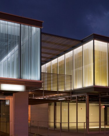  slips and shifts 2008&nbsp; Private commission: custom glazing, dual layer ceramic frit. 52 total custom panels, 4' by 10' each, approximately 200' drawing in glass. Owner: Botwin &amp; Company Architect:&nbsp; el dorado architects Kansas City, Missouri 