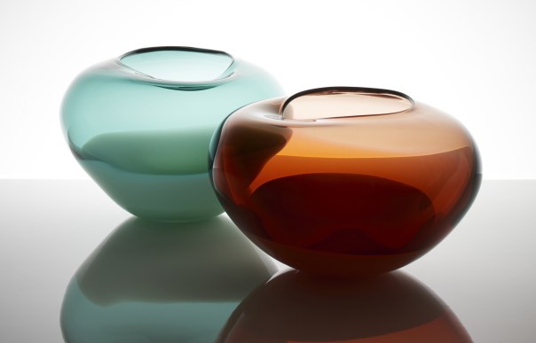 Cinnamon and Jade glass bowls